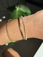 Load image into Gallery viewer, Flower Diamond Bangle