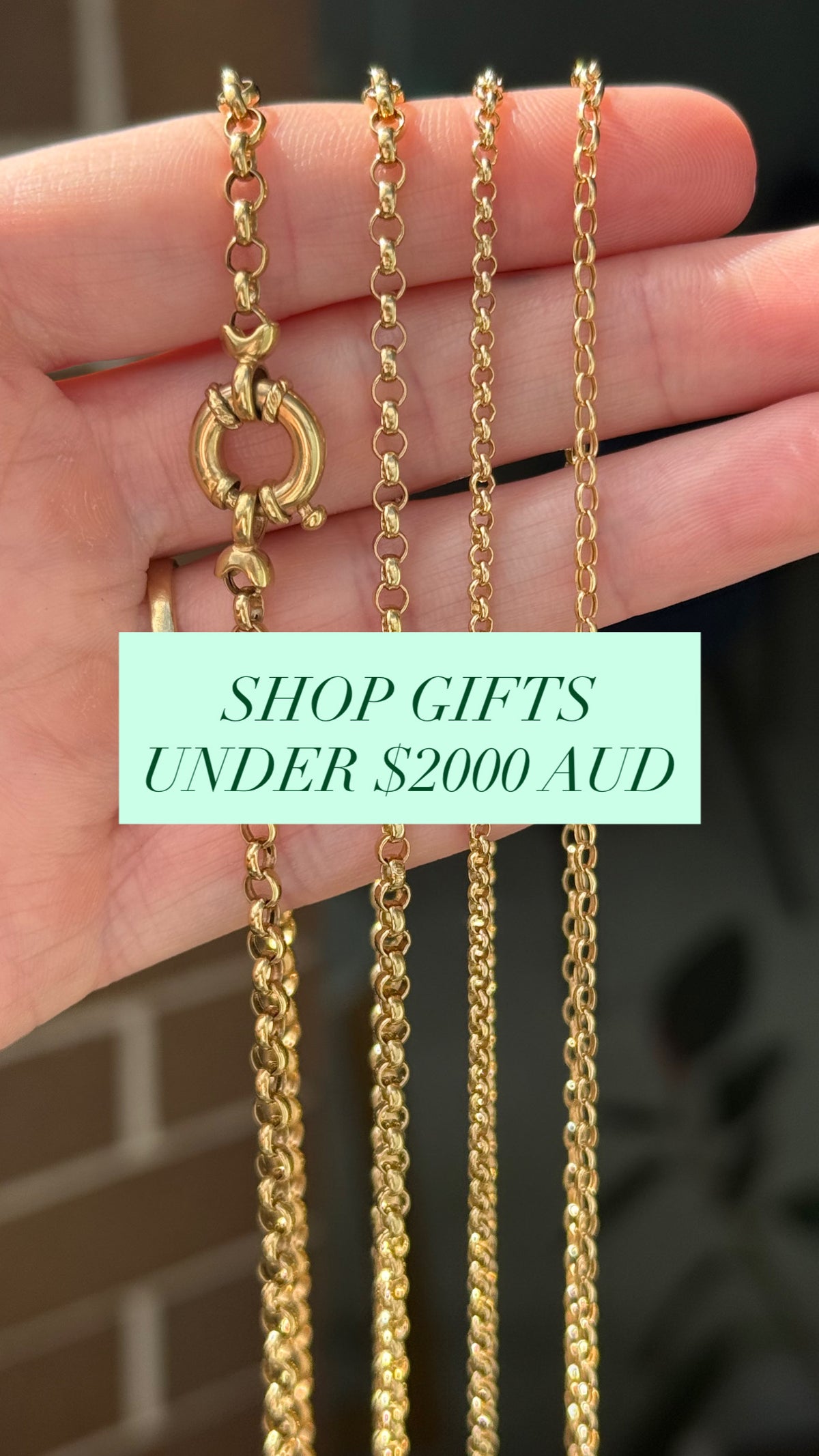Gifts under $2000 AUD