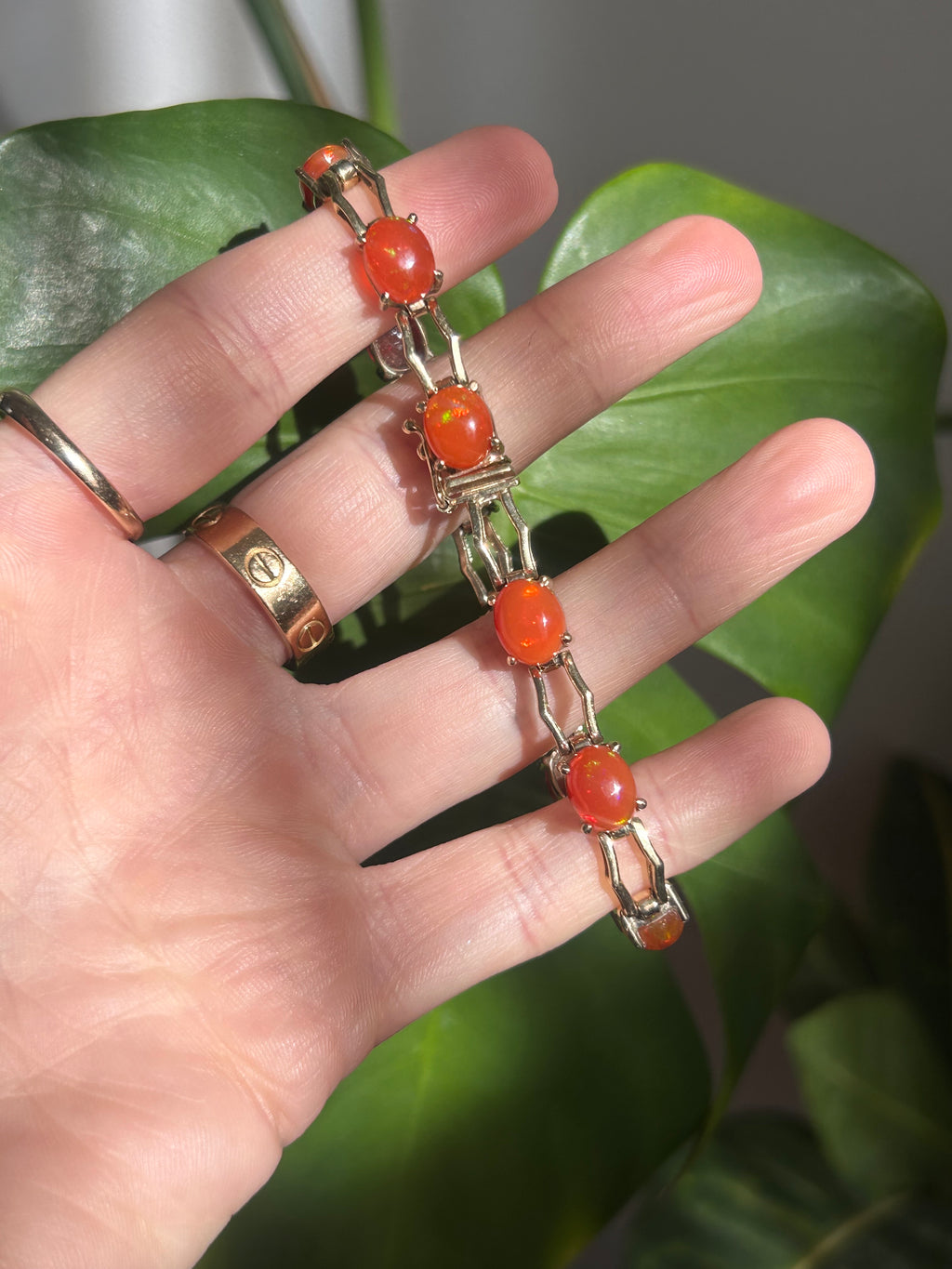 Fire Opal Bracelet by