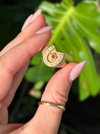 Antique Ruby Horseshoe