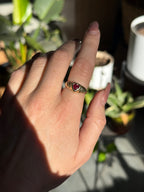 14k Ruby Heart Ring