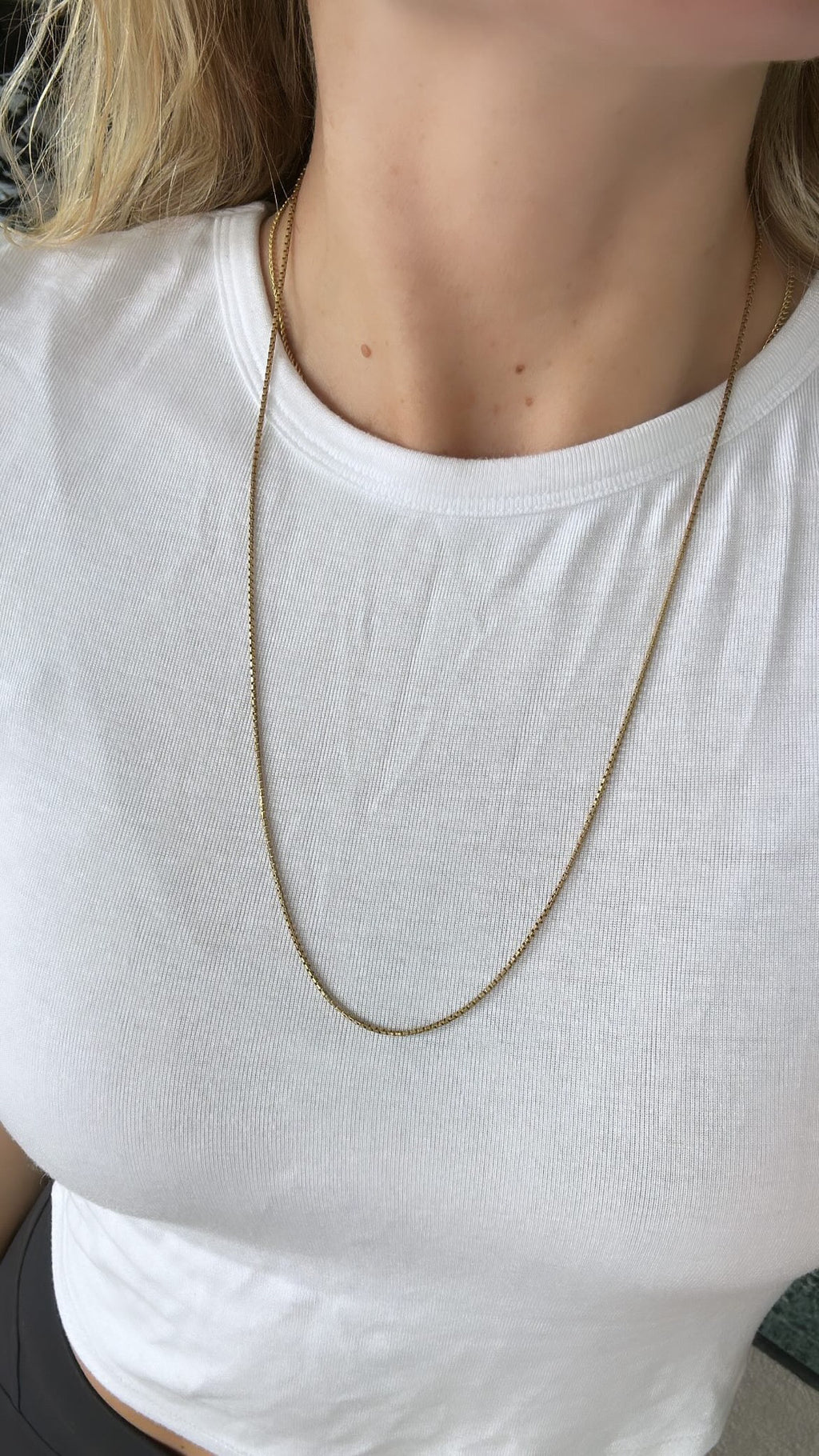 Long Solid Box Chain