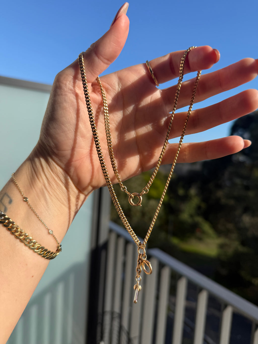 14k Antique Watch Chain