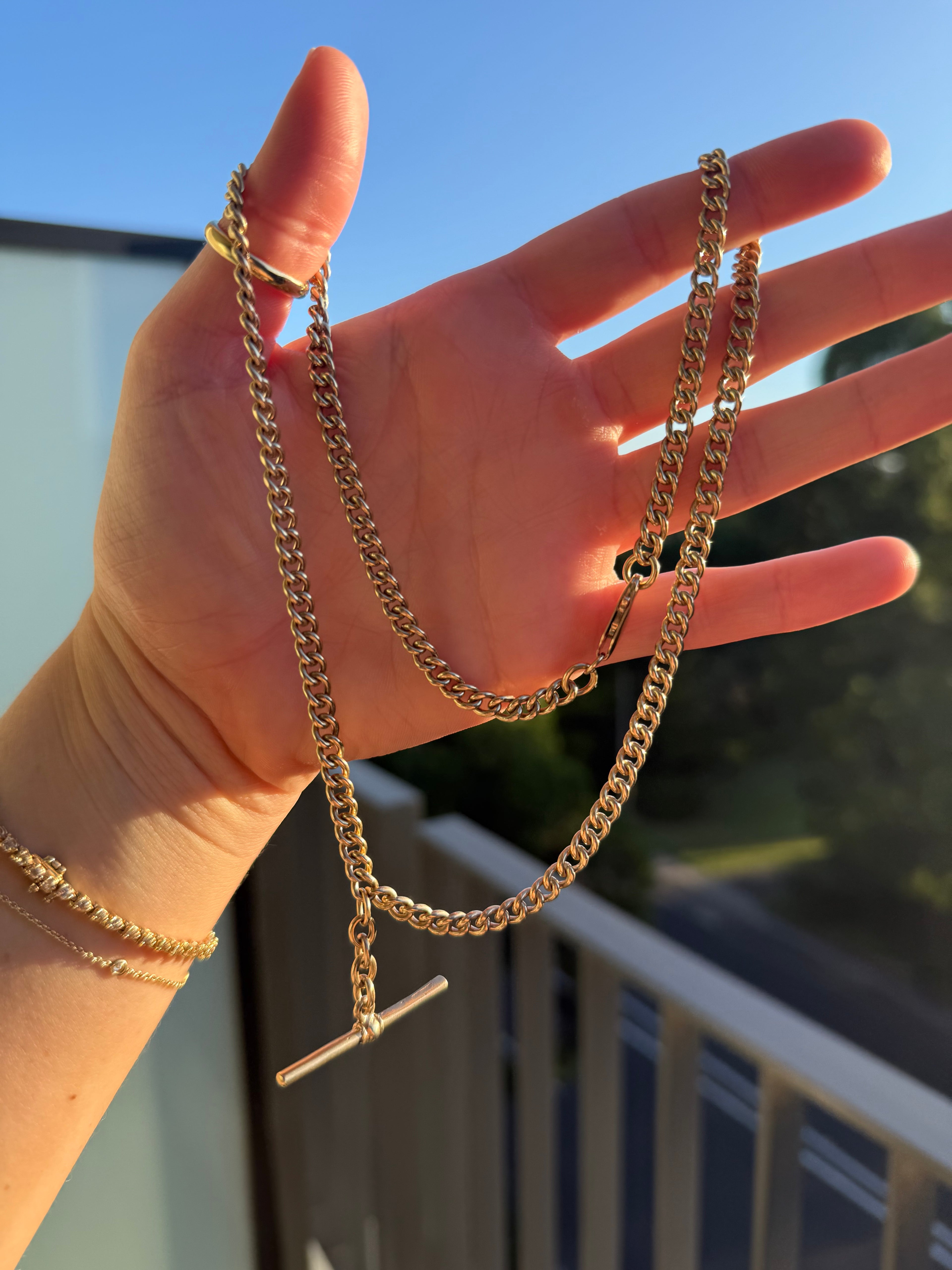 Solid Antique Watch Chain