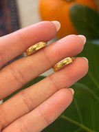 Oval Mini Chubby Hoops