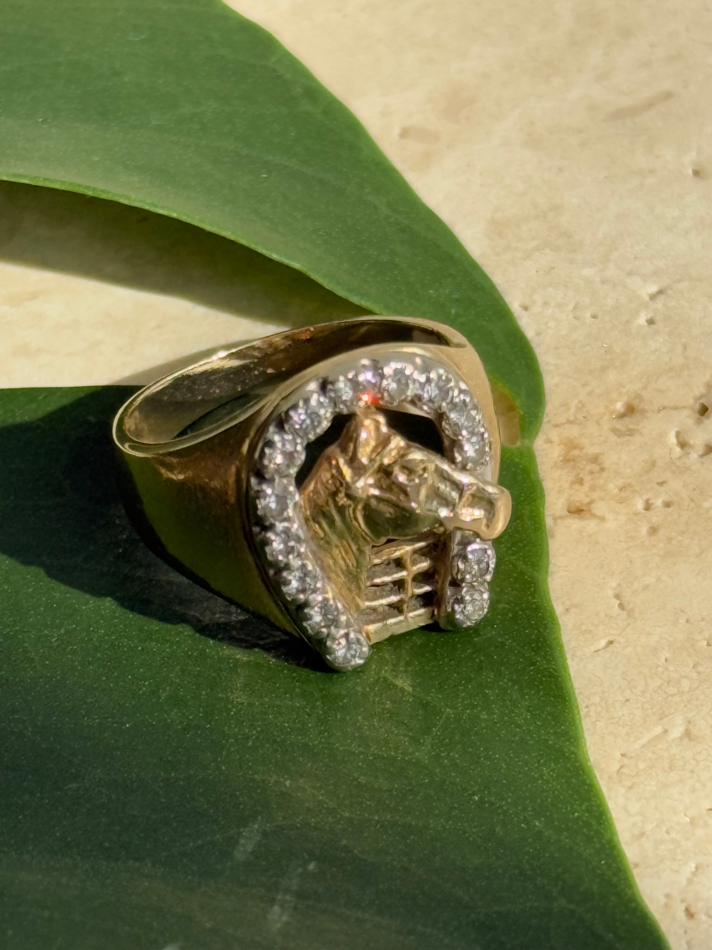 Diamond Horseshoe Ring