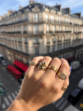 Load image into Gallery viewer, French Double Snake Sapphire Ring
