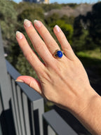 Lapis Cabachon Ring