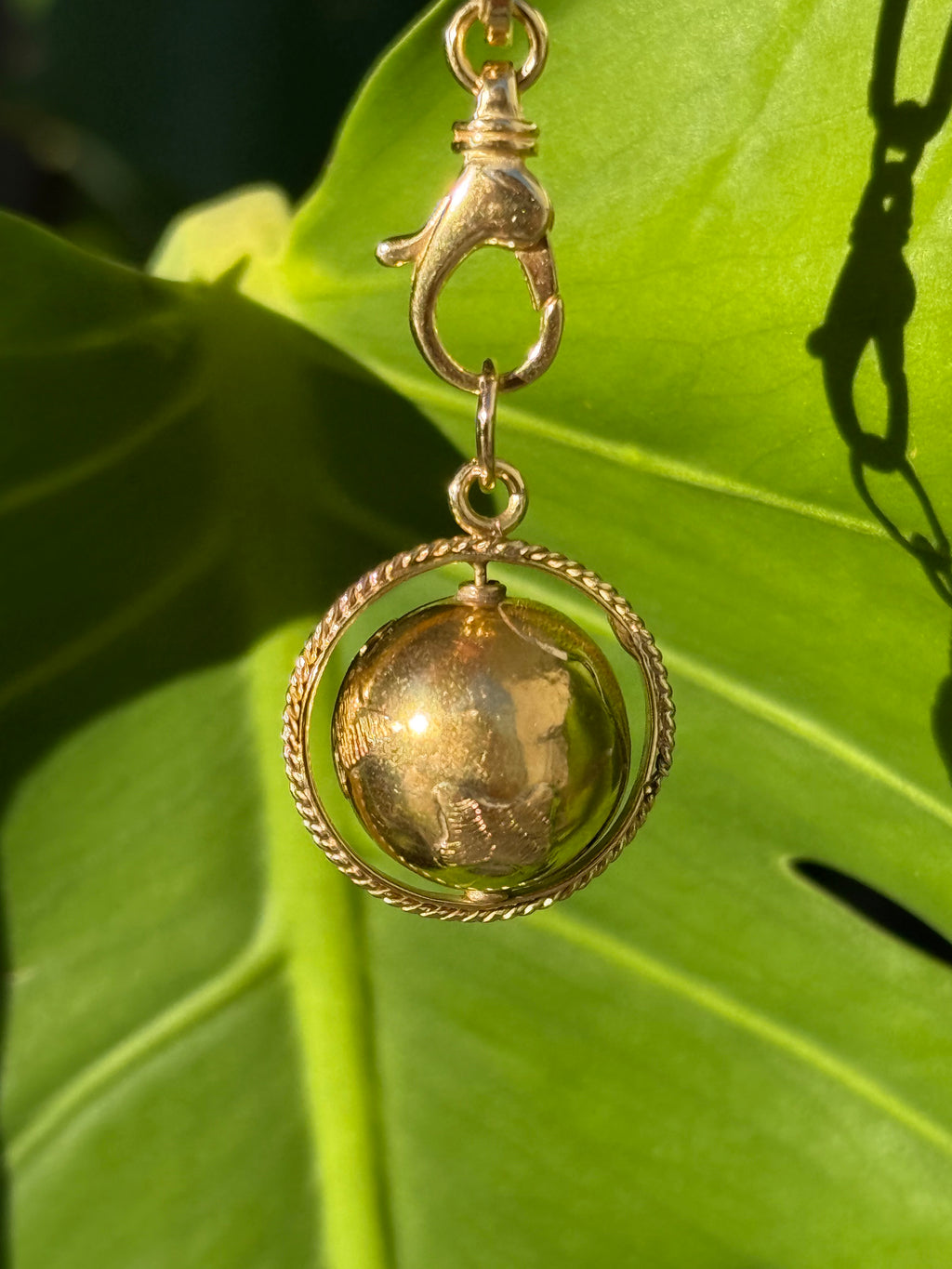 Spinning Globe Charm