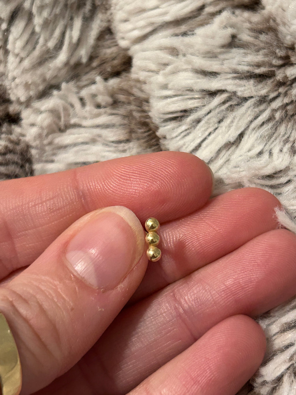 Three Dot Flat Back Stud