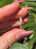 14k Multi Gemstone Band
