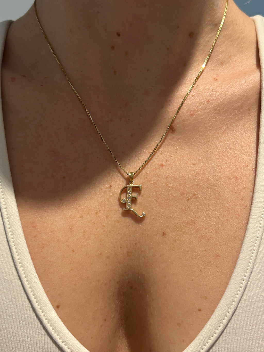 Diamond E Charm
