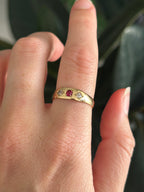 Ruby Diamond Antique Ring