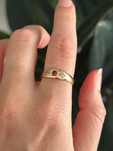 Load image into Gallery viewer, Ruby Diamond Antique Ring
