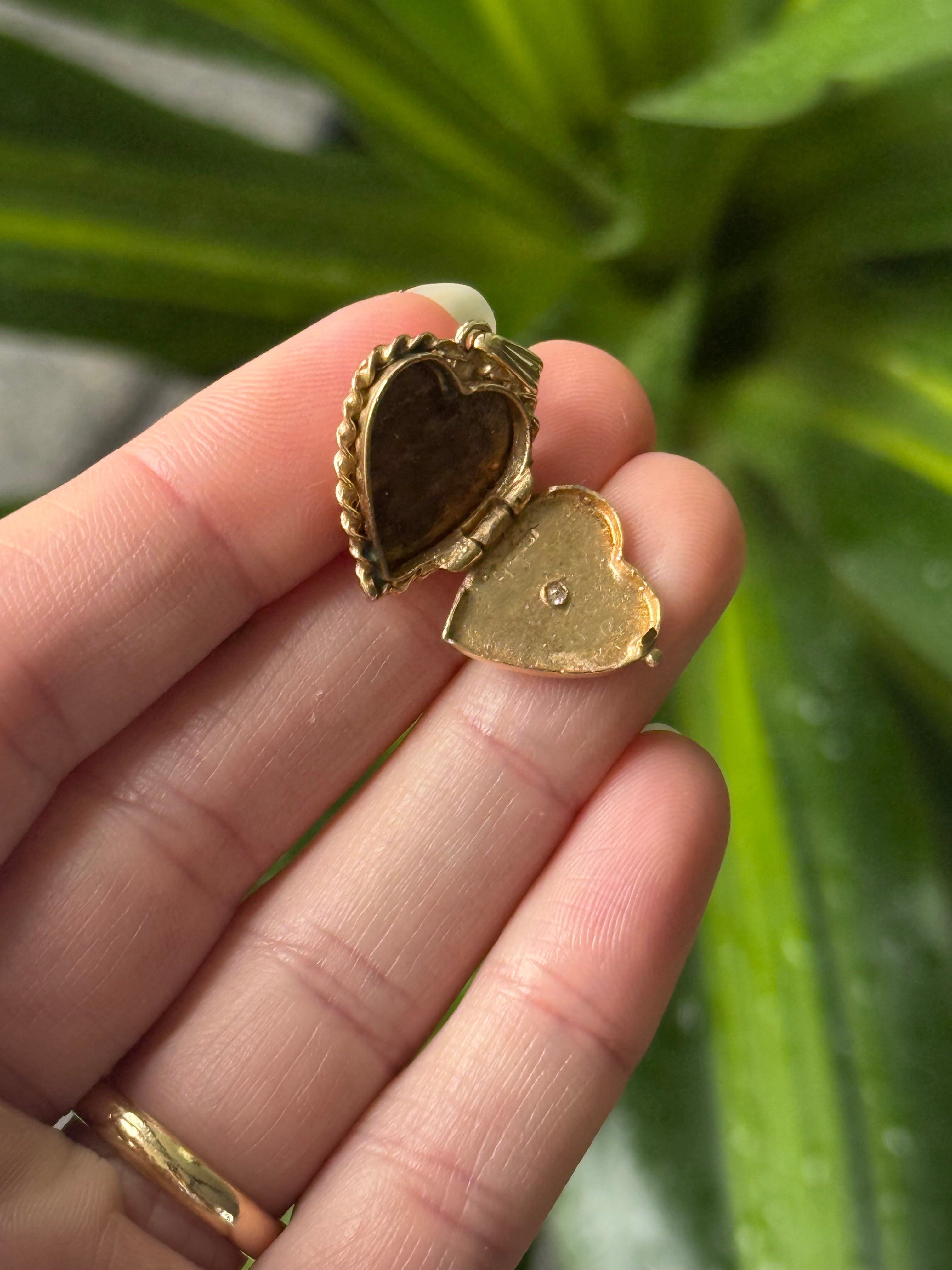 Diamond Heart Locket