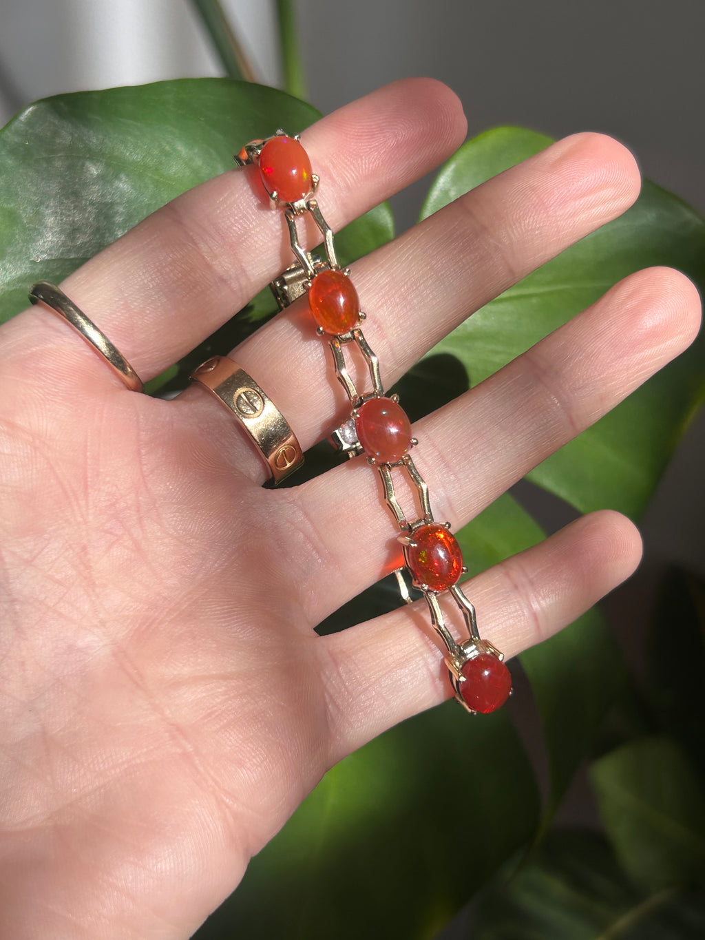 Fire Opal Bracelet by