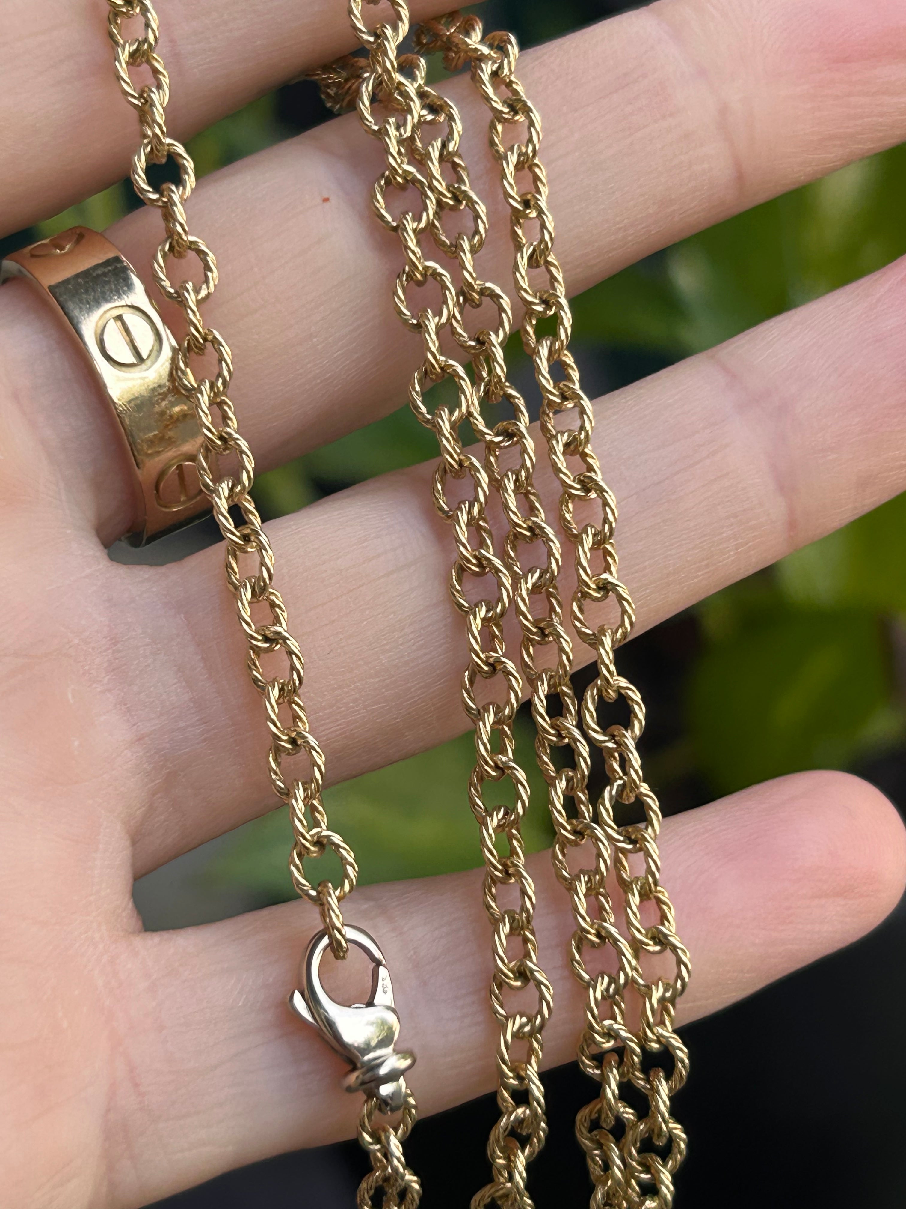 Solid Rope Textured Cable Chain