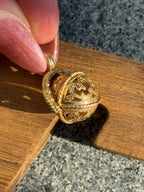 Antique Filigree Spinner Orb