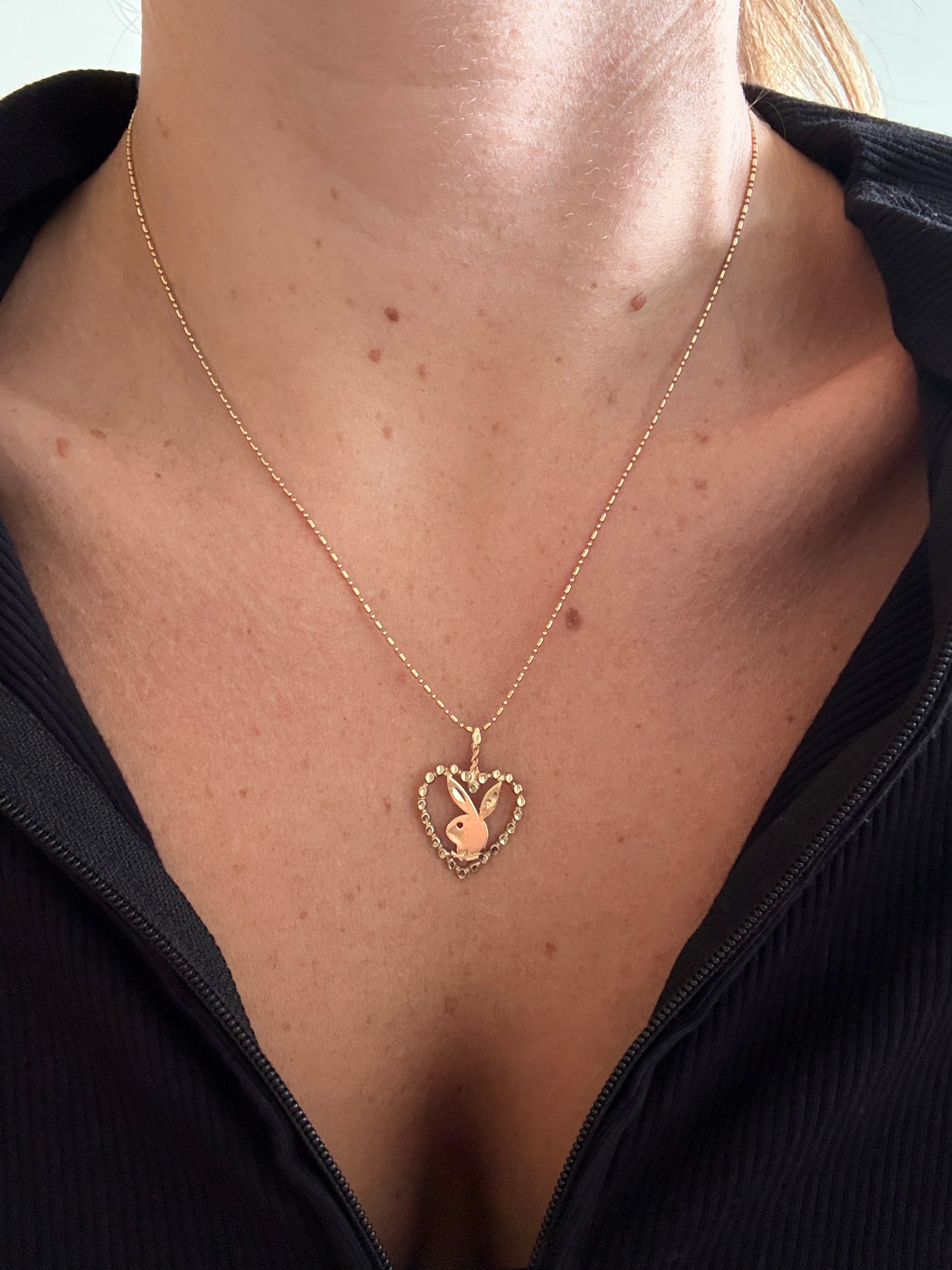 Playboy Bunny Heart Charm