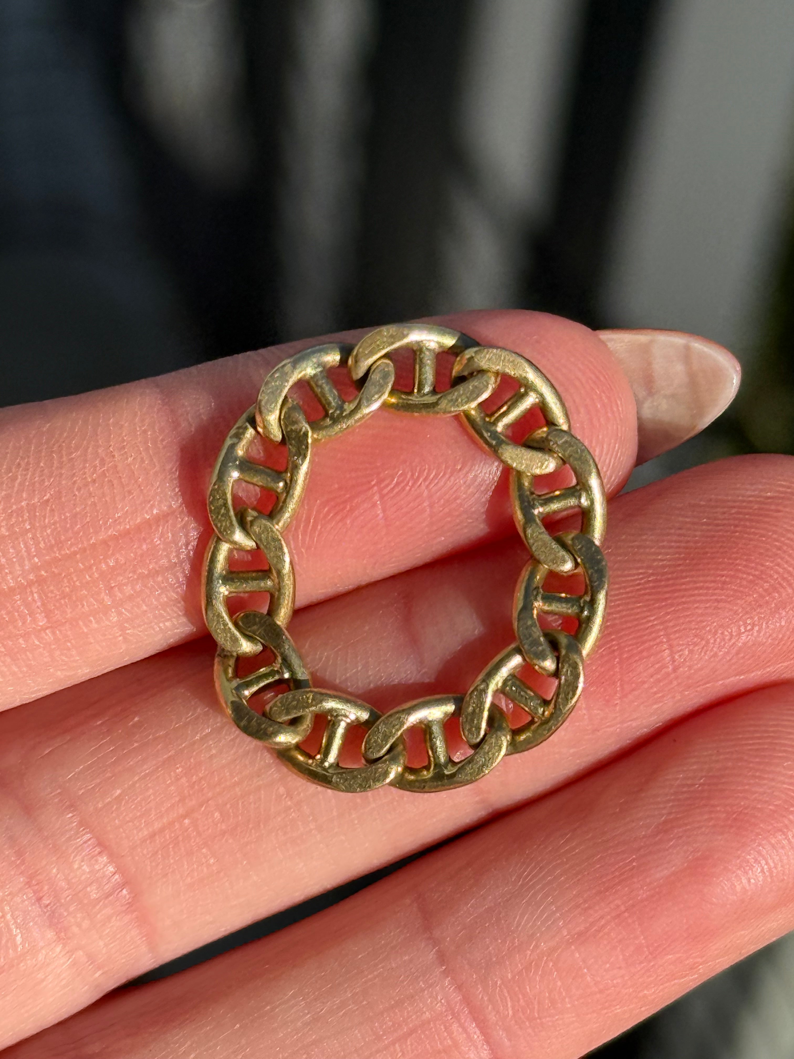Solid 18k Mariner Ring
