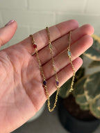 Gemstone Figaro Chain