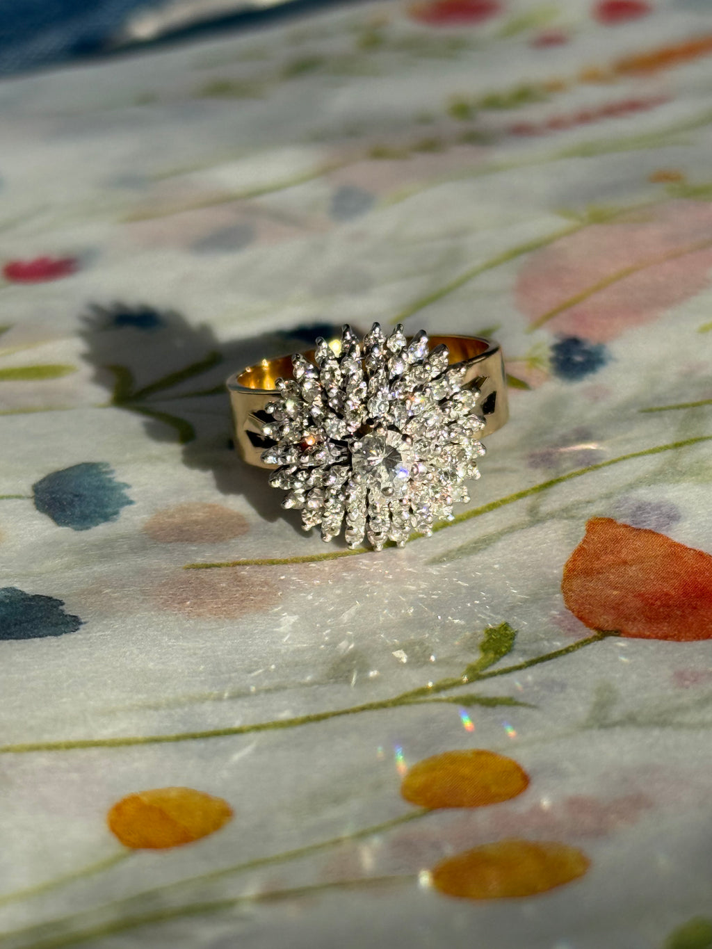 Diamond Burst Disco Ring