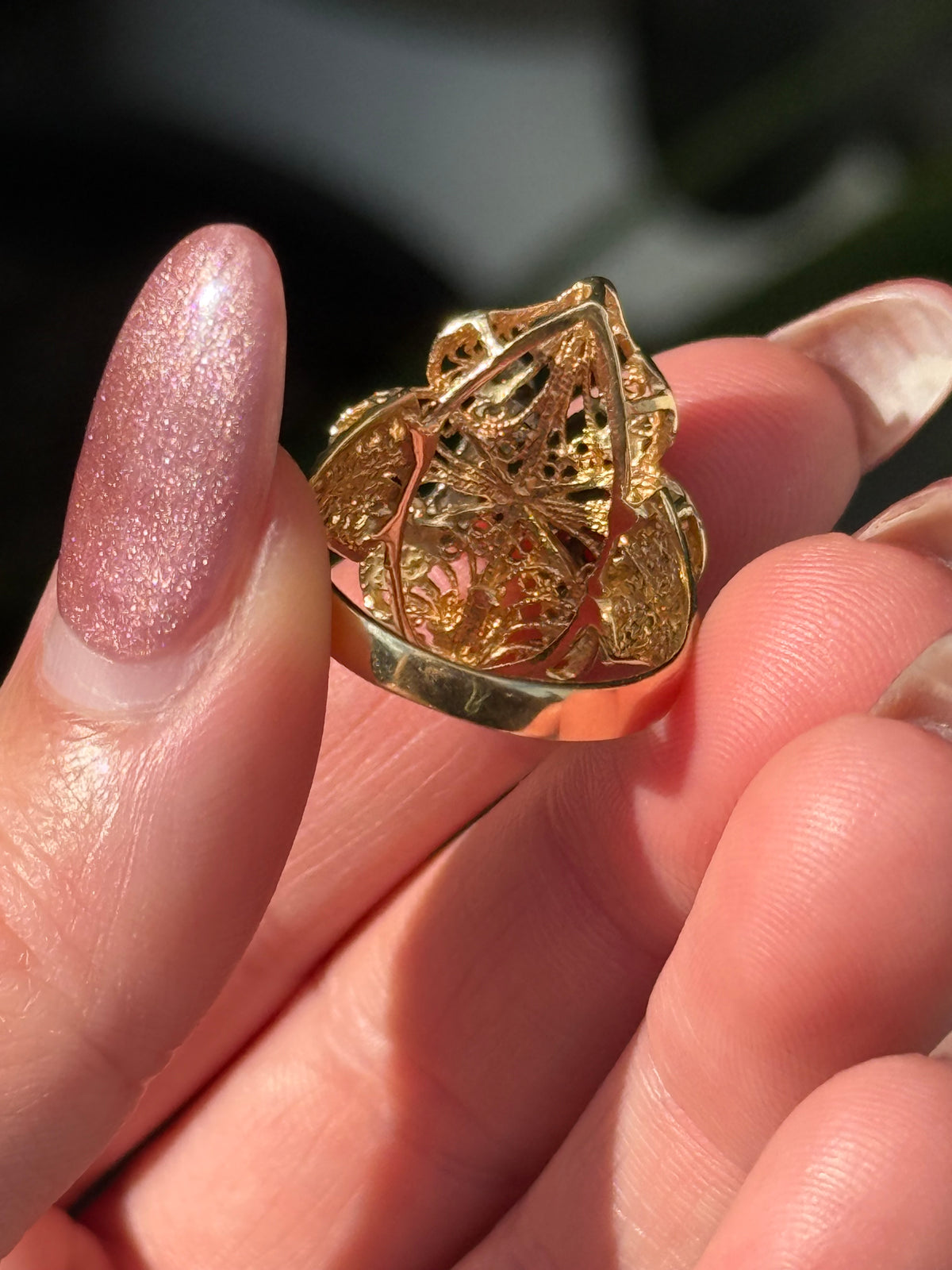 Diamond Filigree M Ring