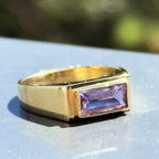 Amethyst Square Ring