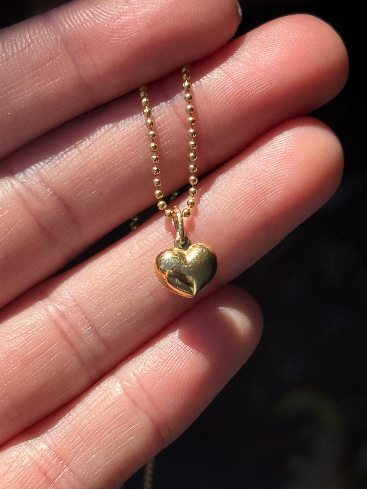 Mini Puffy Heart Charm