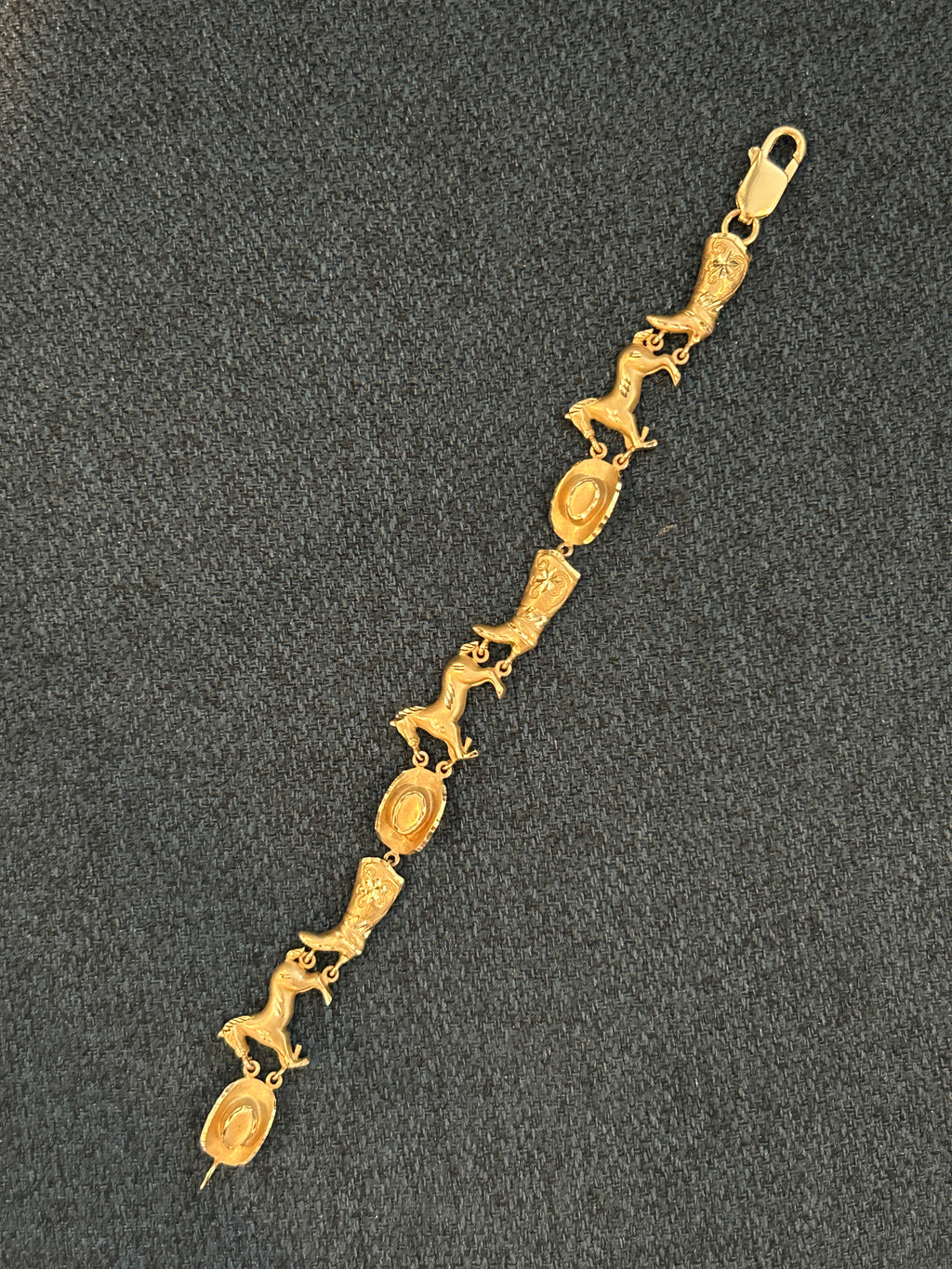 Cowgirl Detailed Charm Bracelet
