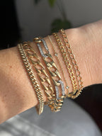 Diamond Figaro Bracelet