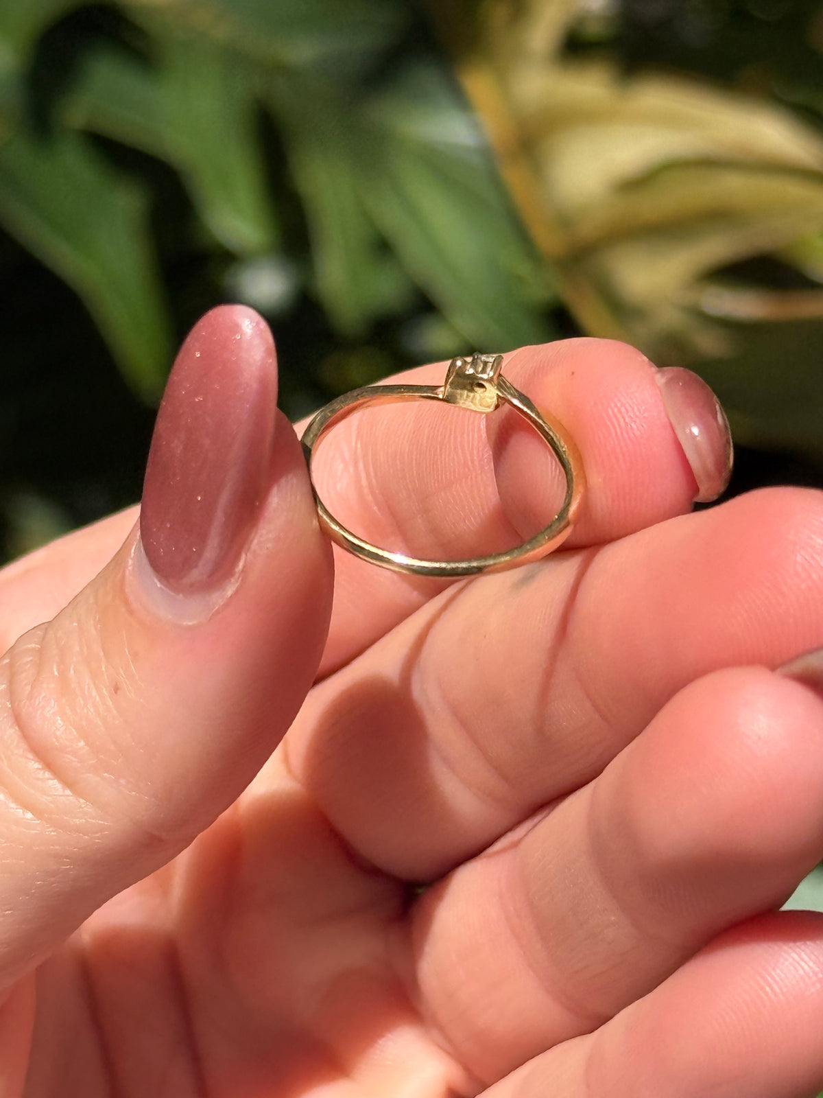 18k Diamond Heart Whisper Band