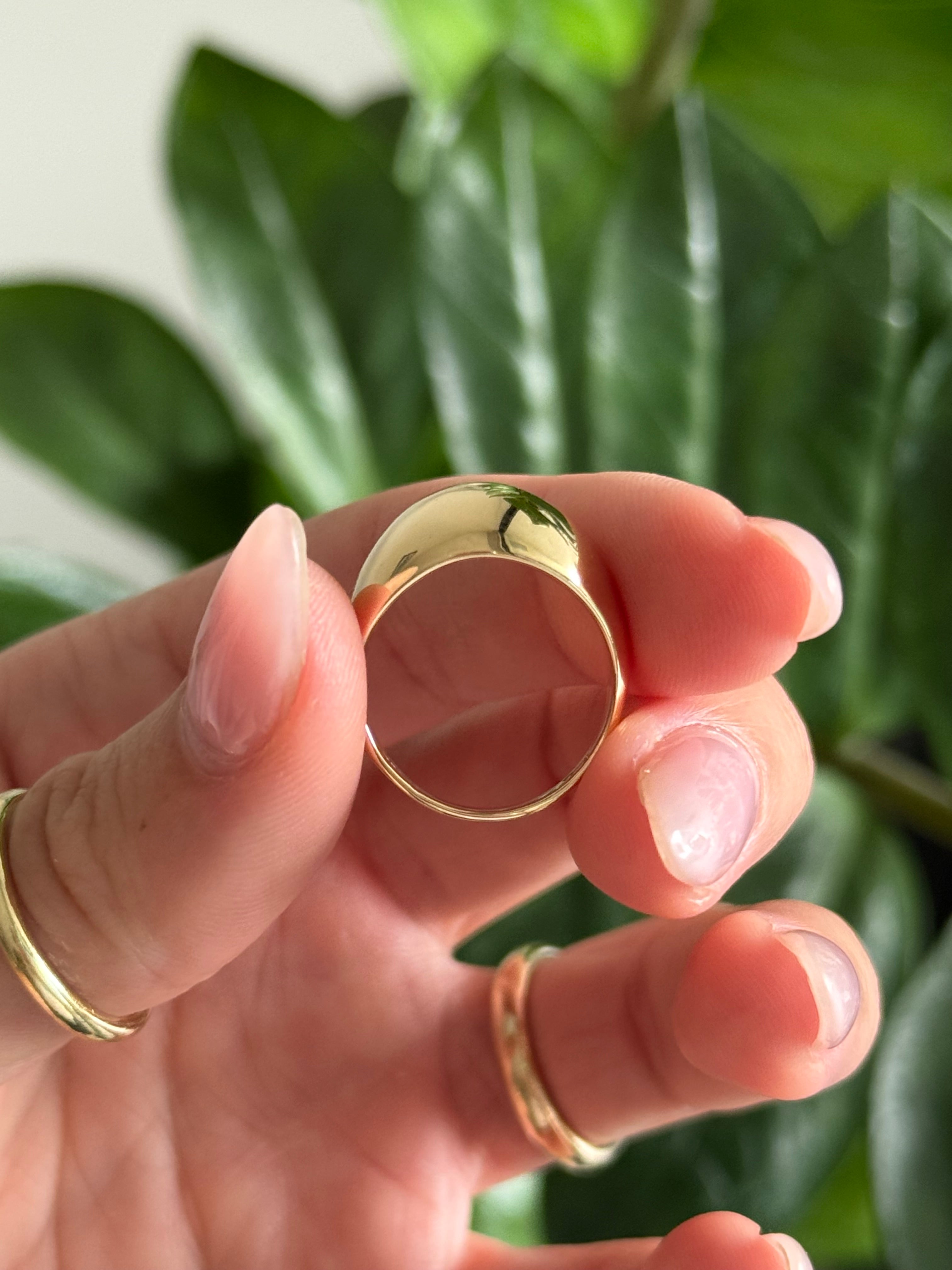 Smooth Dome Ring