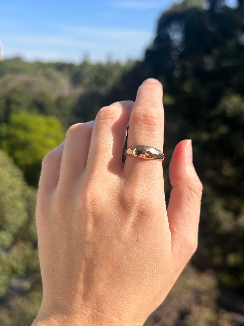 Rose Gold Dome Ring