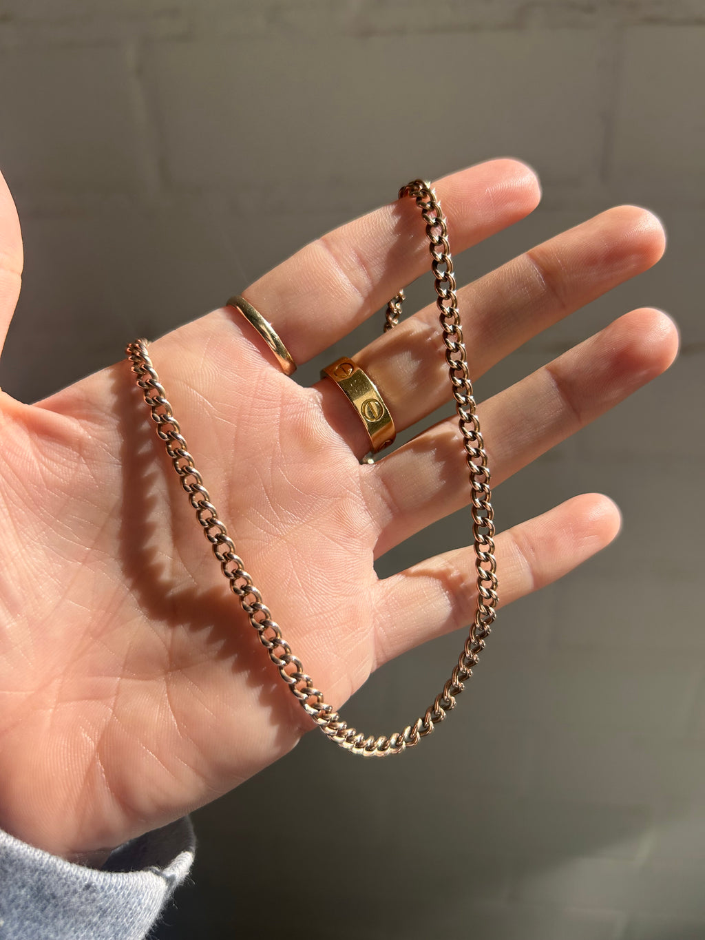 Antique Rosy Watch Chain