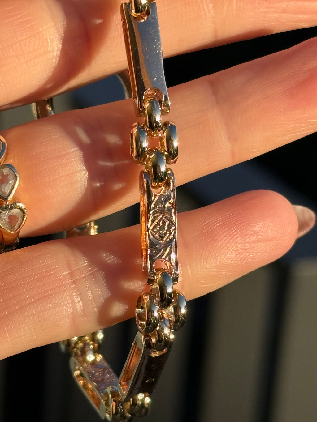 Filigree Bolt Gate Bracelet