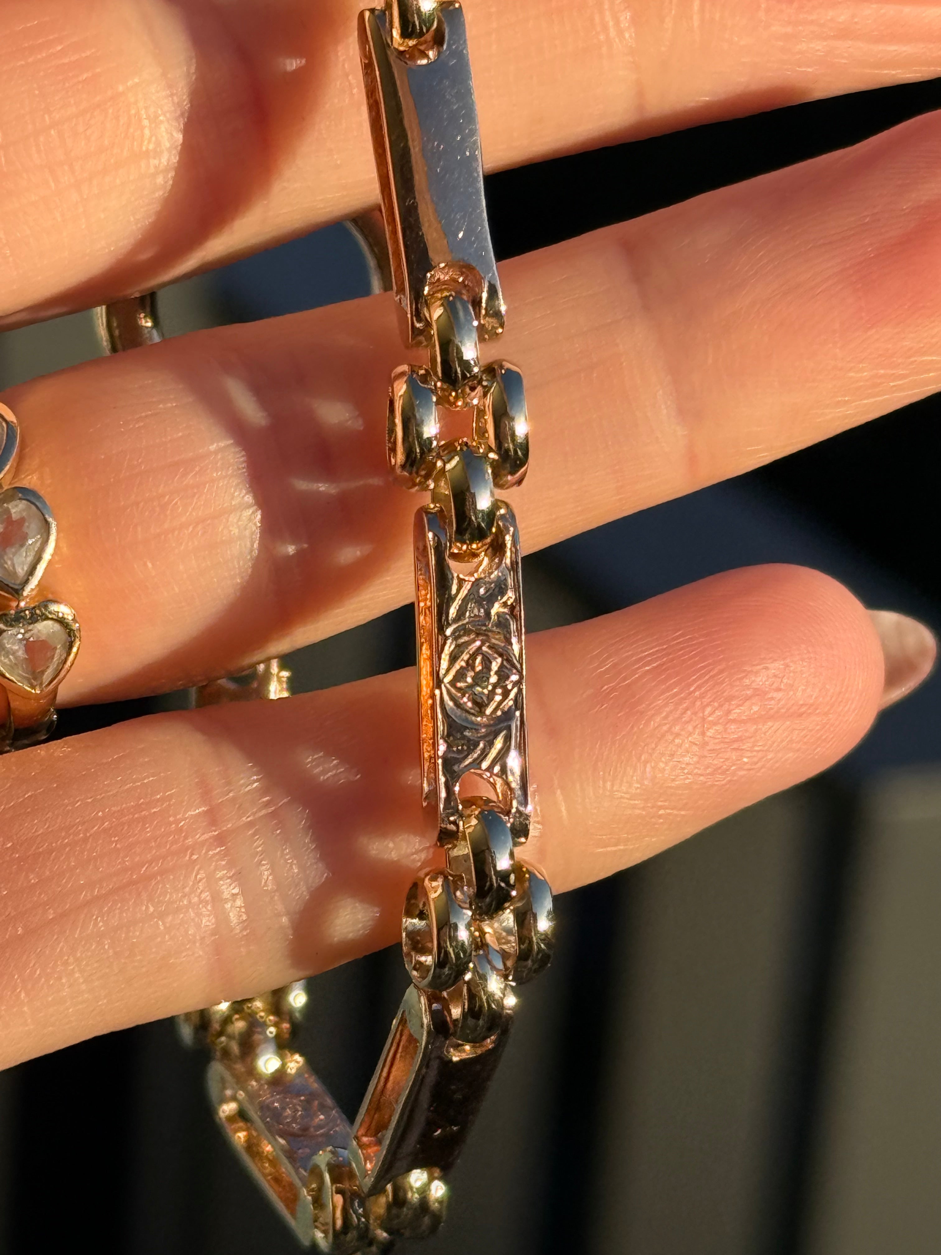 Filigree Bolt Gate Bracelet