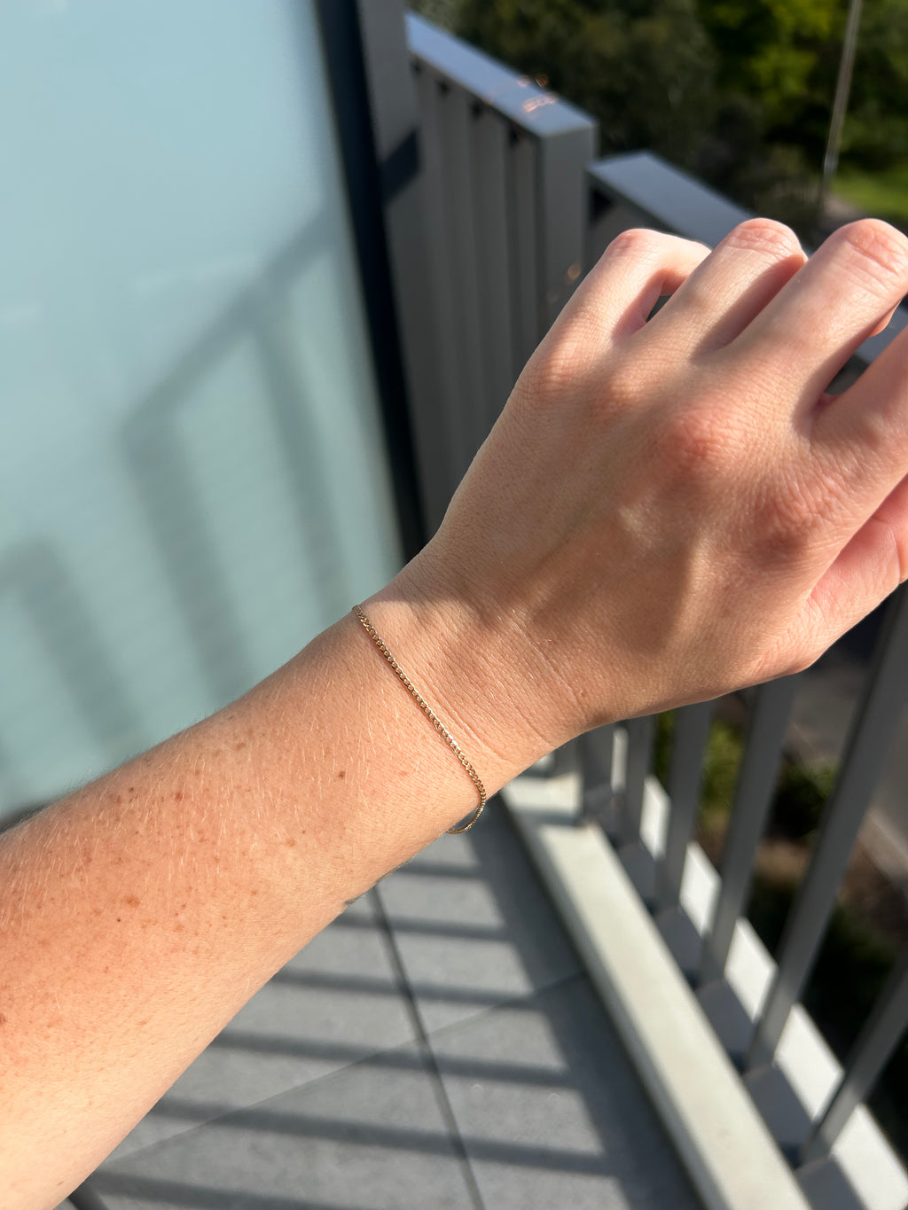 Dainty Flat Curb Bracelet