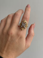 Diamond Filigree M Ring