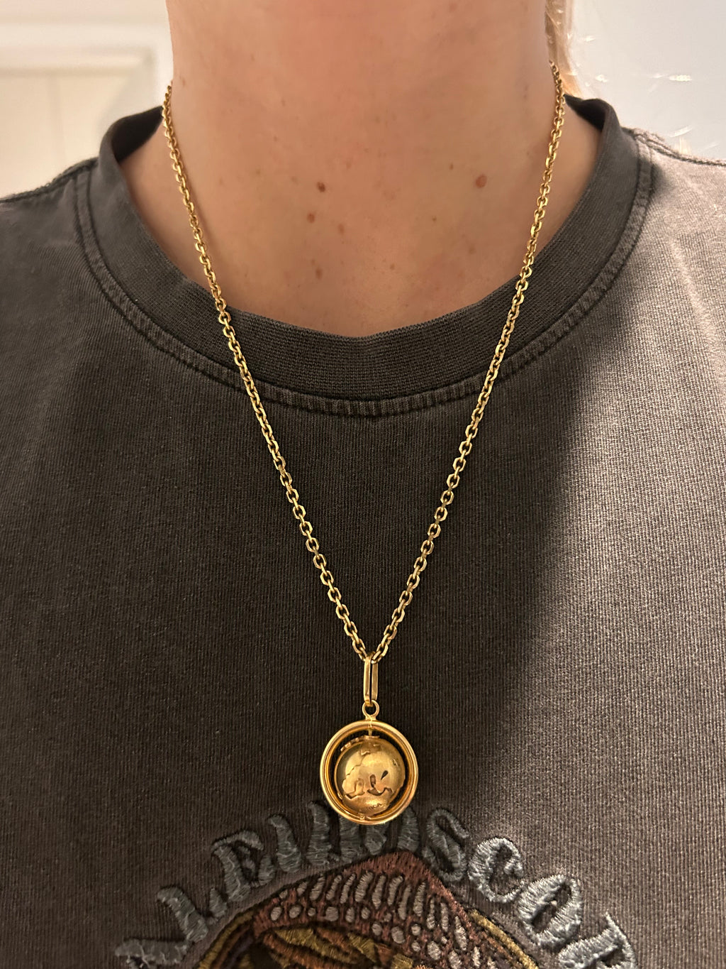 Spinning Globe Charm