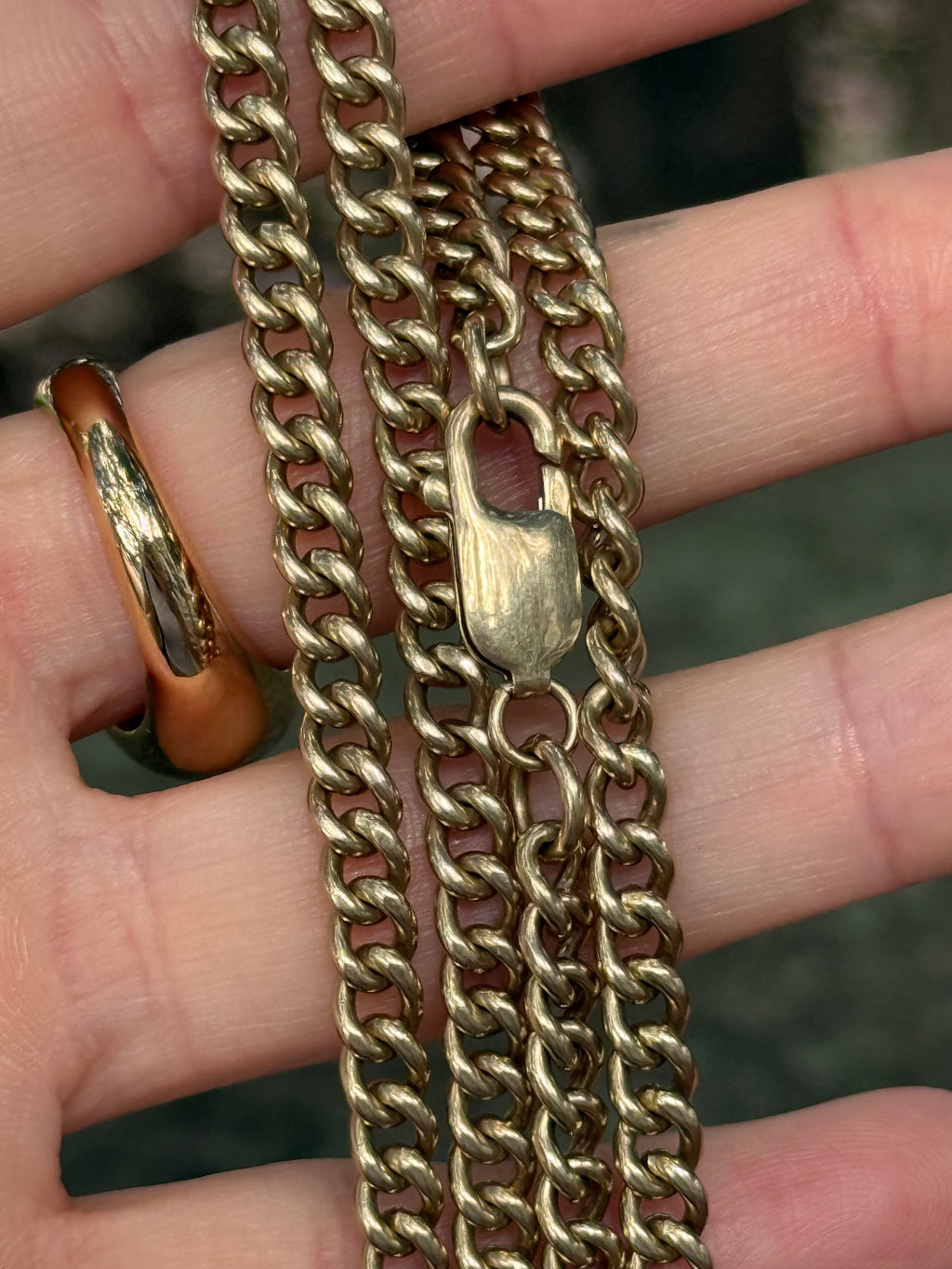 Antique Solid Rounded Curb Chain