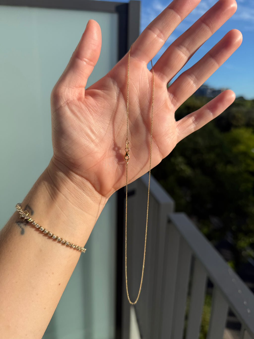 Dainty Shiny Biker Chain