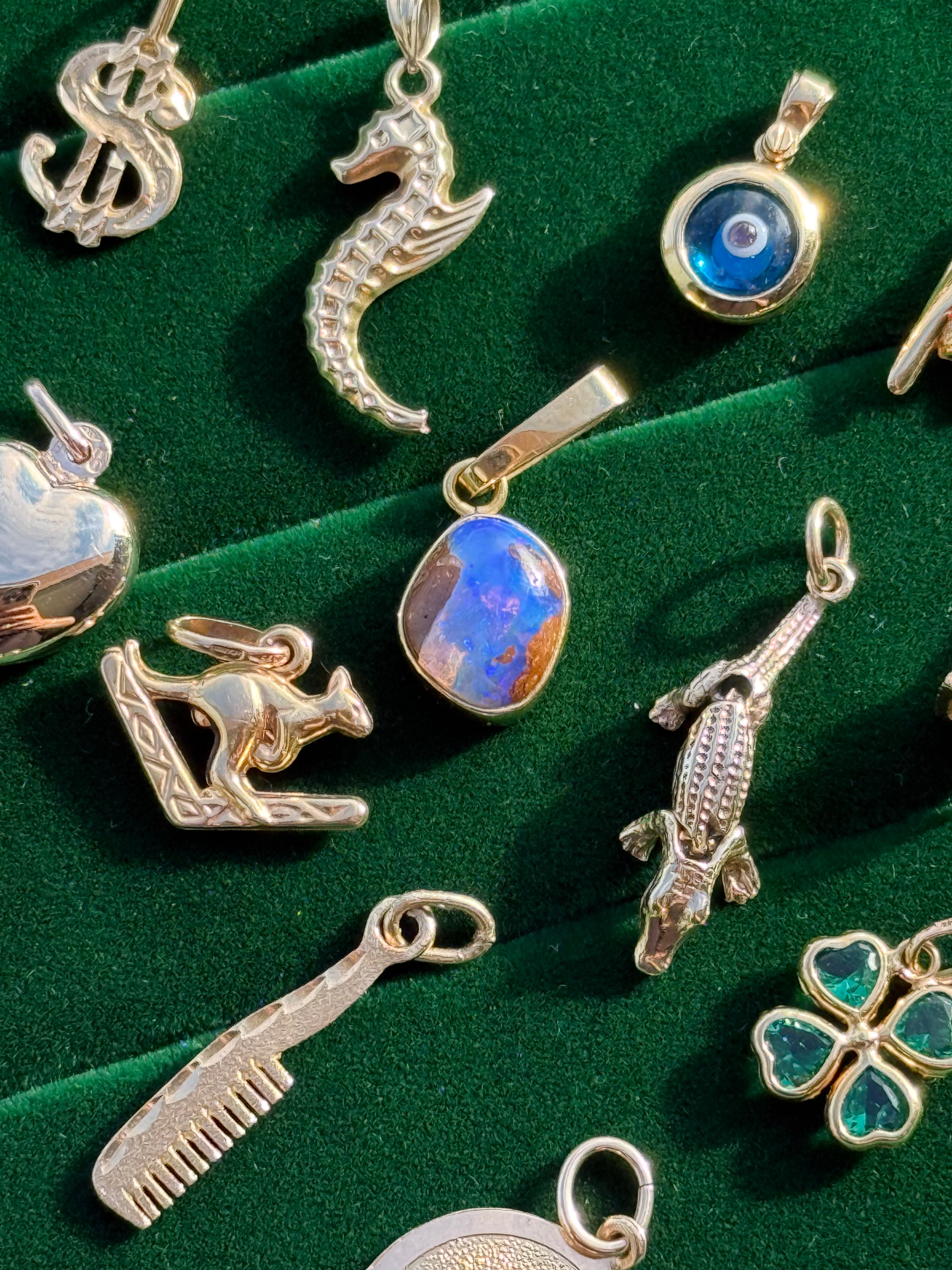 Boulder Opal Charm