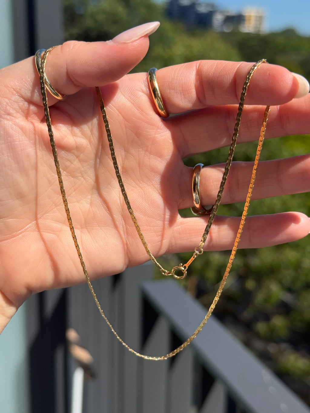 Flat Solid C Link Chain