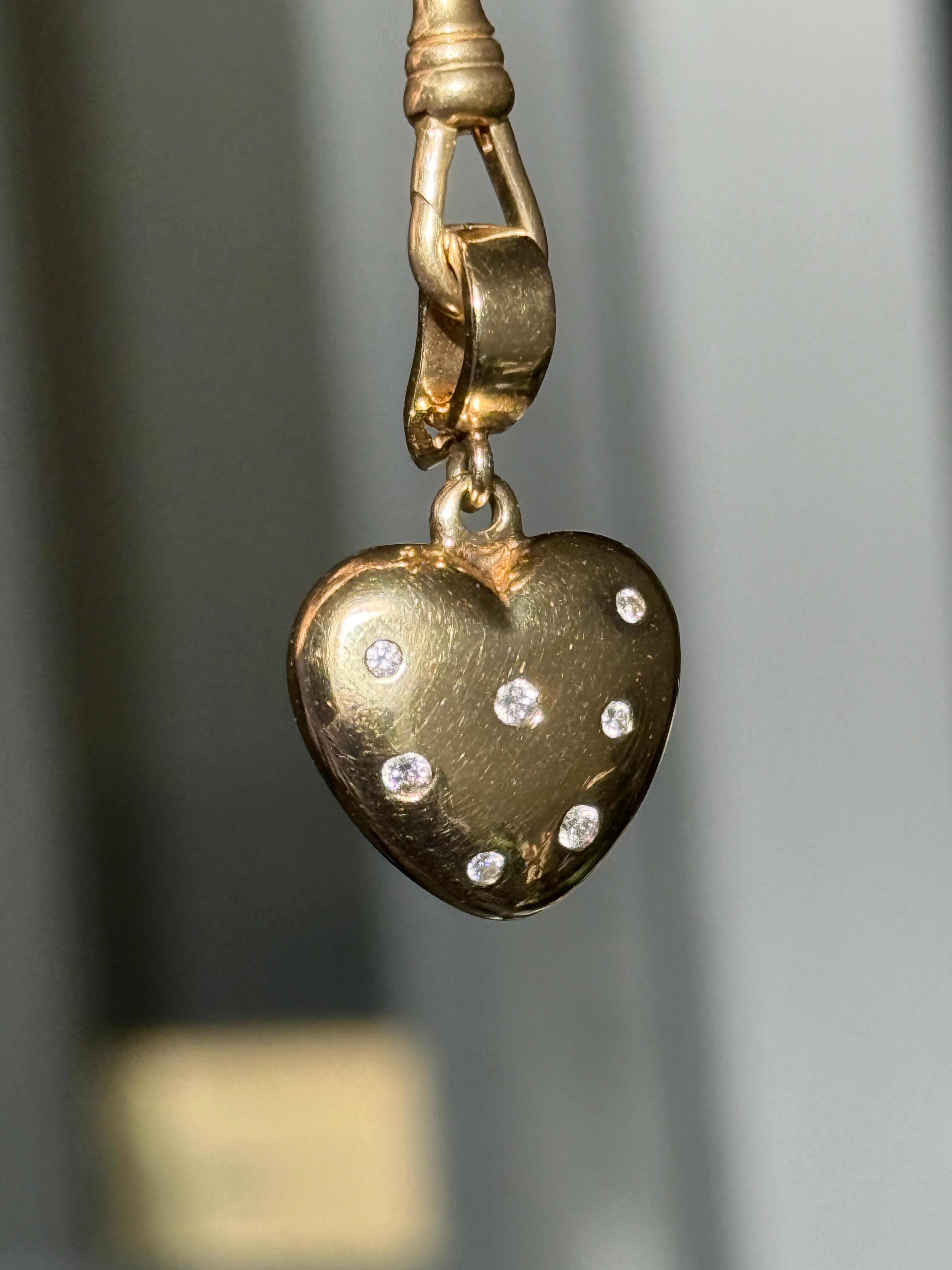 Diamond Heart Lucky Charm