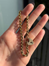 Load image into Gallery viewer, Rolo Padlock Bracelet
