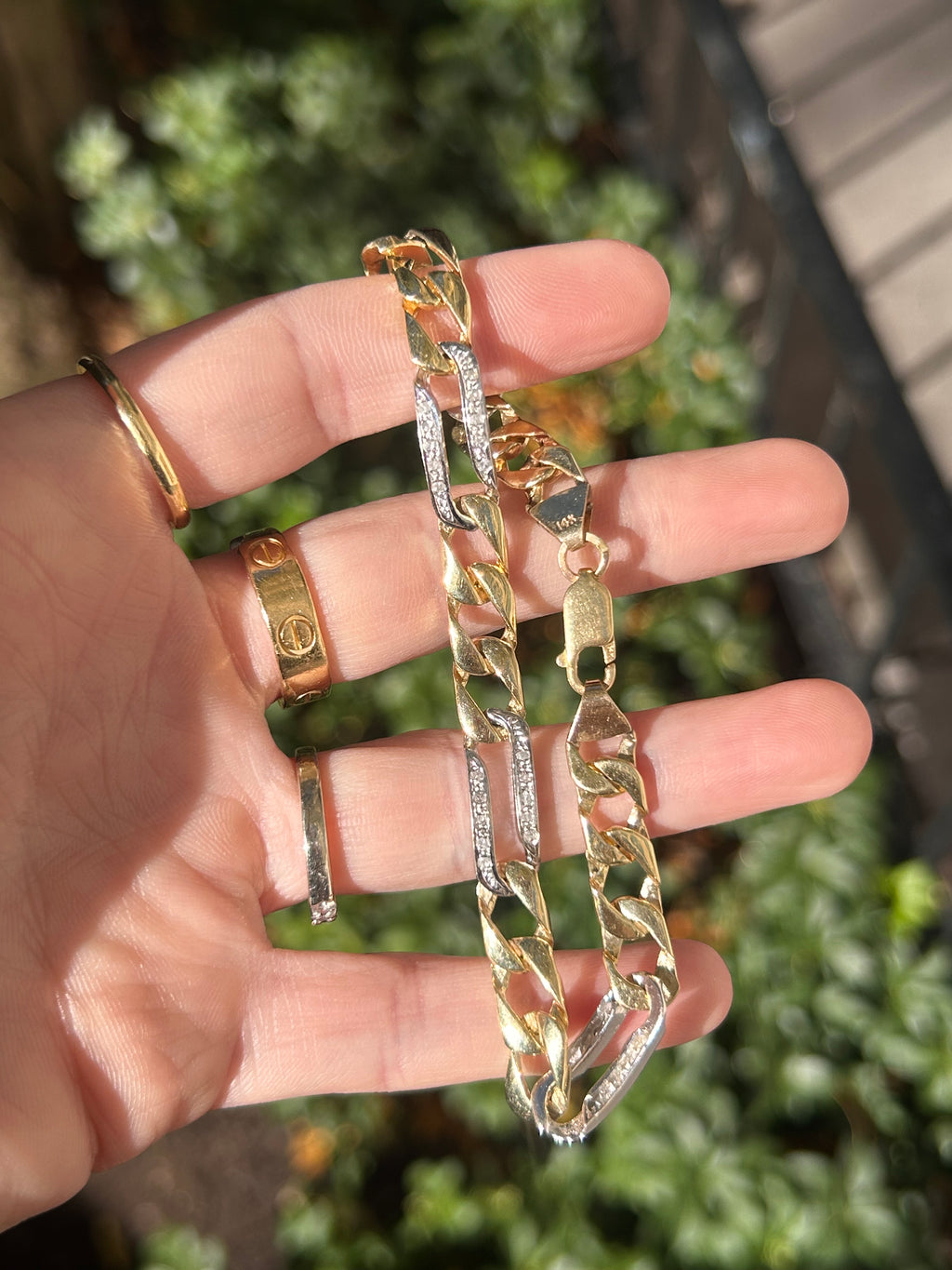 Diamond Figaro Bracelet