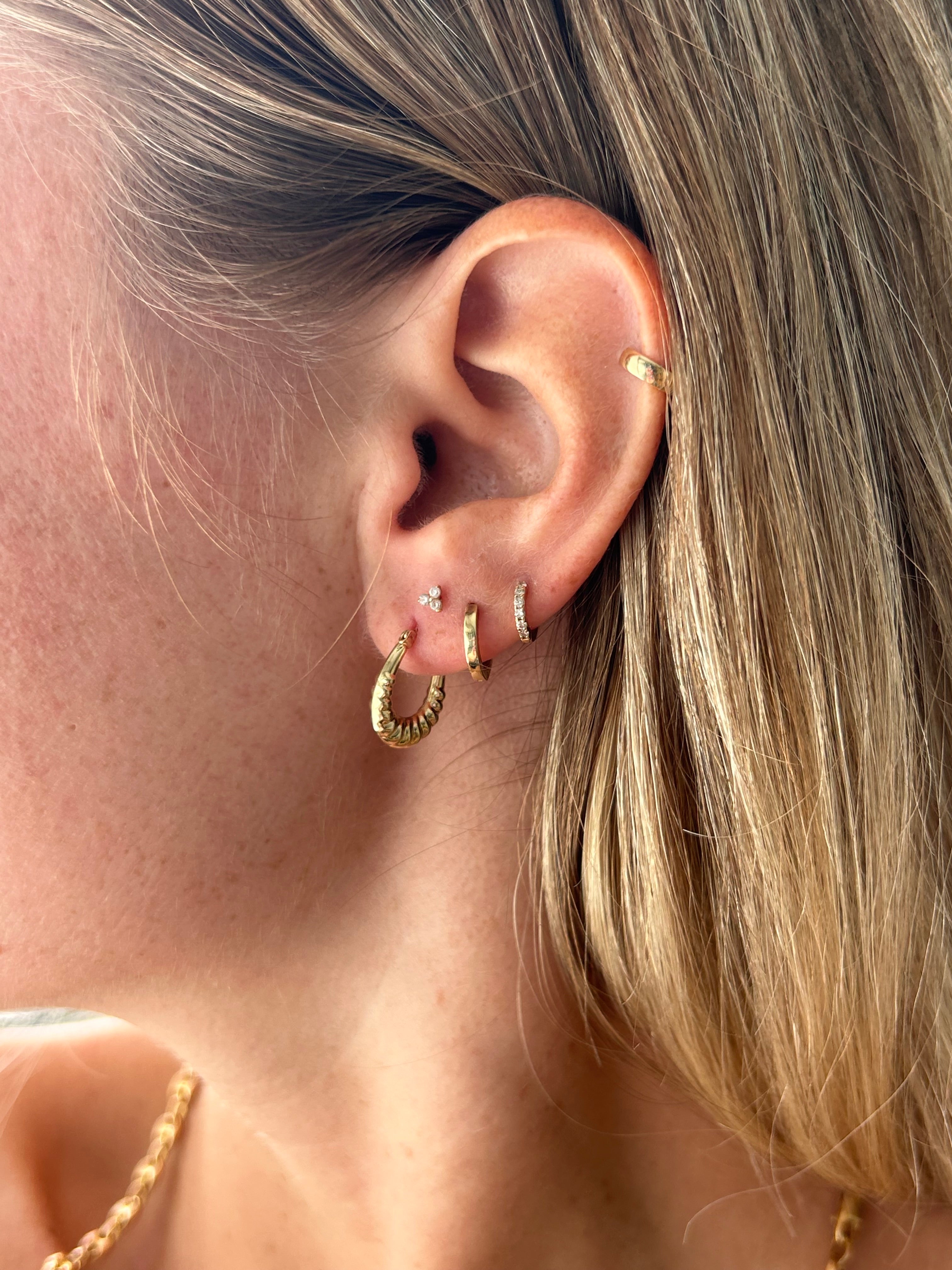 Mini Puffy Croissant Hoops