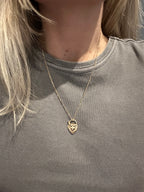 Antique Heart Padlock Charm