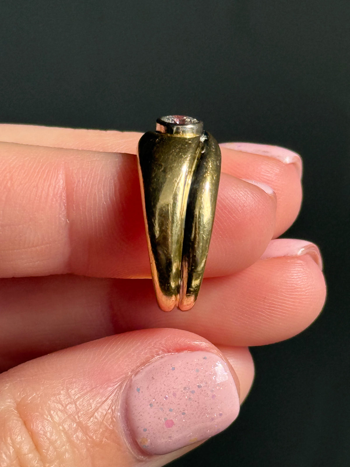 Diamond Bombe Ring